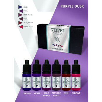 Velvet Inks Purple Dusk (6x15mL)