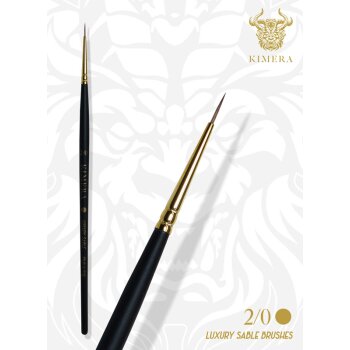 Single Kimera Brushes – Kolinsky Sable - No. 00 Round