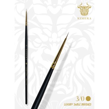 Single Kimera Brushes – Kolinsky Sable - No. 000 Round