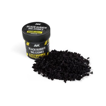 Black Rubber Big Stones 100mL