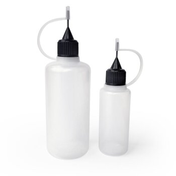 Plastic Squeezable Bottles with Needle Cap 60ml and 20ml