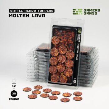 Molten Lava - Round 25mm (x12)