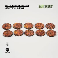 Molten Lava - Round 28mm (x10)