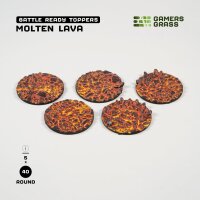 Molten Lava - Round 40mm (x5)