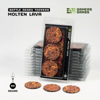 Molten Lava - Round 50mm (x3)