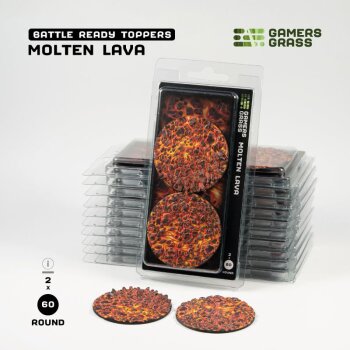 Molten Lava - Round 60mm (x2)