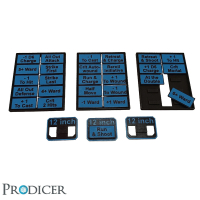 AOS DeBuff Token Set - (Himmelblau-Schwarz)