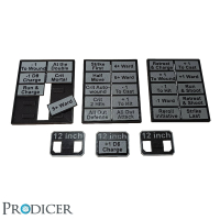 AOS DeBuff Token Set - (Silber-Schwarz)