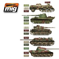 A.MIG-7101 Late War German Colors Set (6x17mL)