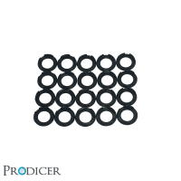 Eckbase Adapter - (20x20mm zu 25mm Rund - 20pcs)
