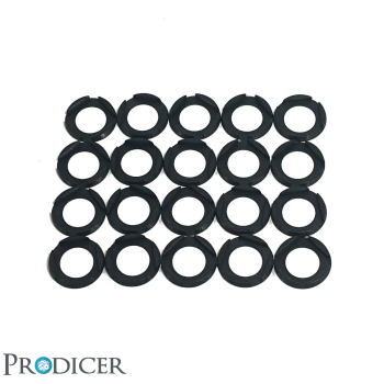 Eckbase Adapter - (25x25mm zu 32mm Rund - 20pcs)