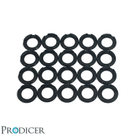 Eckbase Adapter - (25x25mm zu 32mm Rund - 20pcs)
