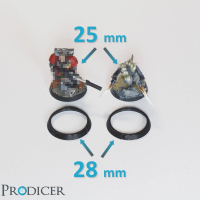 Rundbase Adapter - (von 25mm zu 28mm - 20pcs)