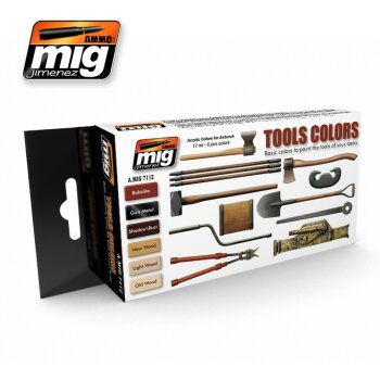 A.MIG-7112 Tools Colors Set (6x17mL)