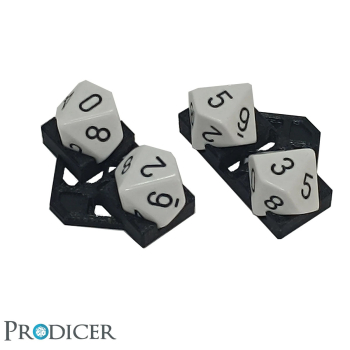 D100 Pro Token (2pcs) - (Schwarz)