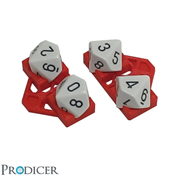 D100 Pro Token (2pcs) - (Rot)