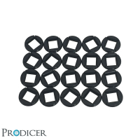 Eckbase Adapter - (20x20mm zu 32mm Rund - 20pcs)