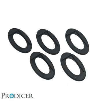 Eckbase Adapter - (50x25mm zu 75x42 Oval - 5pcs)