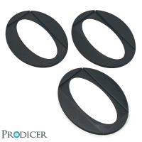 Eckbase Adapter - (100x50mm zu 120x92mm Oval - 3pcs)