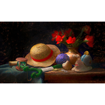 TCG Straw hat still life