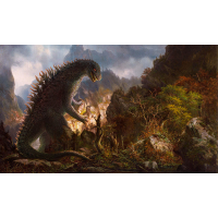 TCG Godzilla stitched