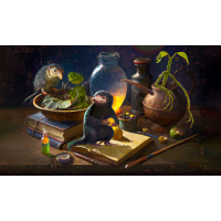 TCG Niffler Stillleben umnäht