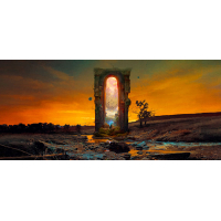 Doorway Wolf - Gamer Mousepad