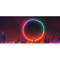 Neon Skylit - Gamer Mousepad