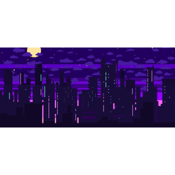 Pixel City - Gamer Mousepad