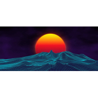 Retro Sun - Gamer Mousepad