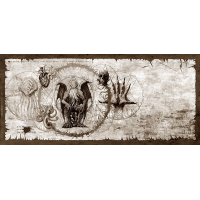 Cthulhu Scroll Sepia - Gamer Mousepad