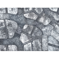Winter Cobblestone City 44"x60"