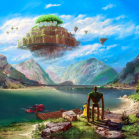 Castle in the Sky - Mousepad