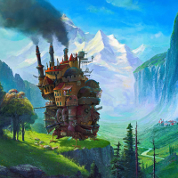 Wandering Castle - Mousepad