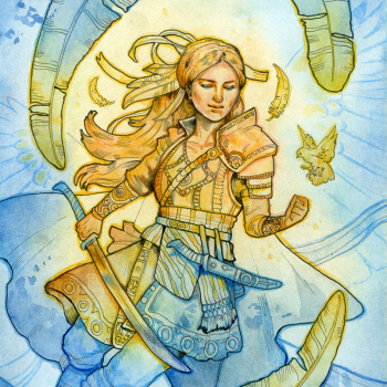 Würfelschale Knappin der Luft