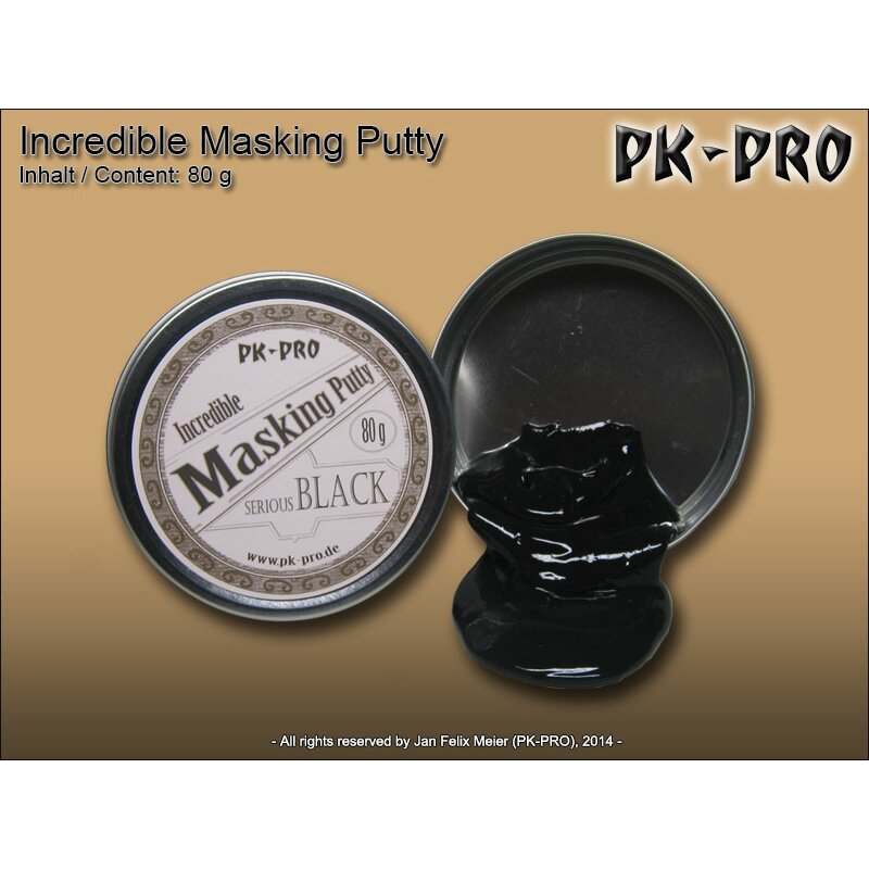 Incredible masking Putty tanques Putty Black 80g 16,19 eur/100 G 