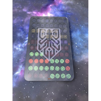 Space Templates gold/back with Trays and Tokens (suitable for 2.0 X-Wing)