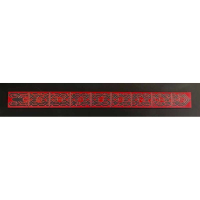 9 inch stencil red