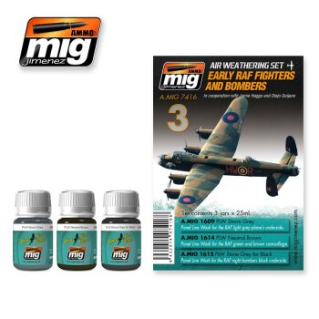 A.MIG-7416 Early RAF Righters And Bombers (3x35mL)