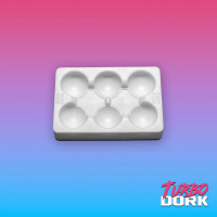 Small White Non-Stick Silicone Dry Palette