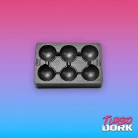 Small Black Non-Stick Silicone Dry Palette