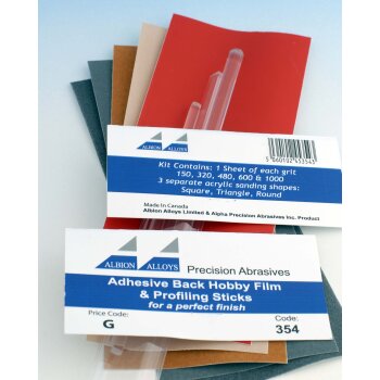 Adhesive Back Hobby Film with Profiling Sticks