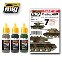 A.MIG-7136 Russian WWII Colors (3x17mL)