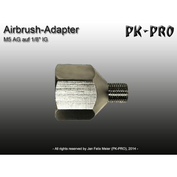 PK-Airbrush-Adapter-M5 AG to 1/8" IG