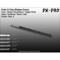 Clay/Colour Shaper Weiche Spitze (Ivory) Kerzenform Size 2