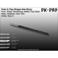 Clay/Colour Shaper Firm Tip (Grey) Cup Chisel Size 0