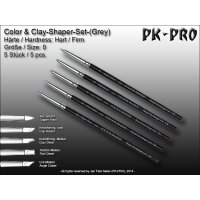 Clay/Colour Shaper Harte Spitze (Grau) Set (5Stk.) Size 0