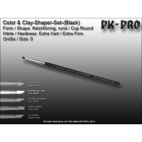 Clay/Colour Shaper Extra Harte Spitze (Schwarz) Kelchförmig Rund Size 0