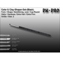 Clay/Colour Shaper Extra Harte Spitze (Schwarz) Kelchförmig Rund Size 2