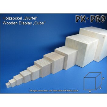 PK-Holzsockel-Würfel-50x50x50mm